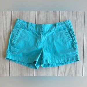 Vineyard Vines Womens Size 2 Chino Shorts Aqua Teal Blue